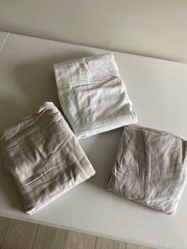 Flanel hoeslaken 1 persoons, 3 stuks, Enlèvement