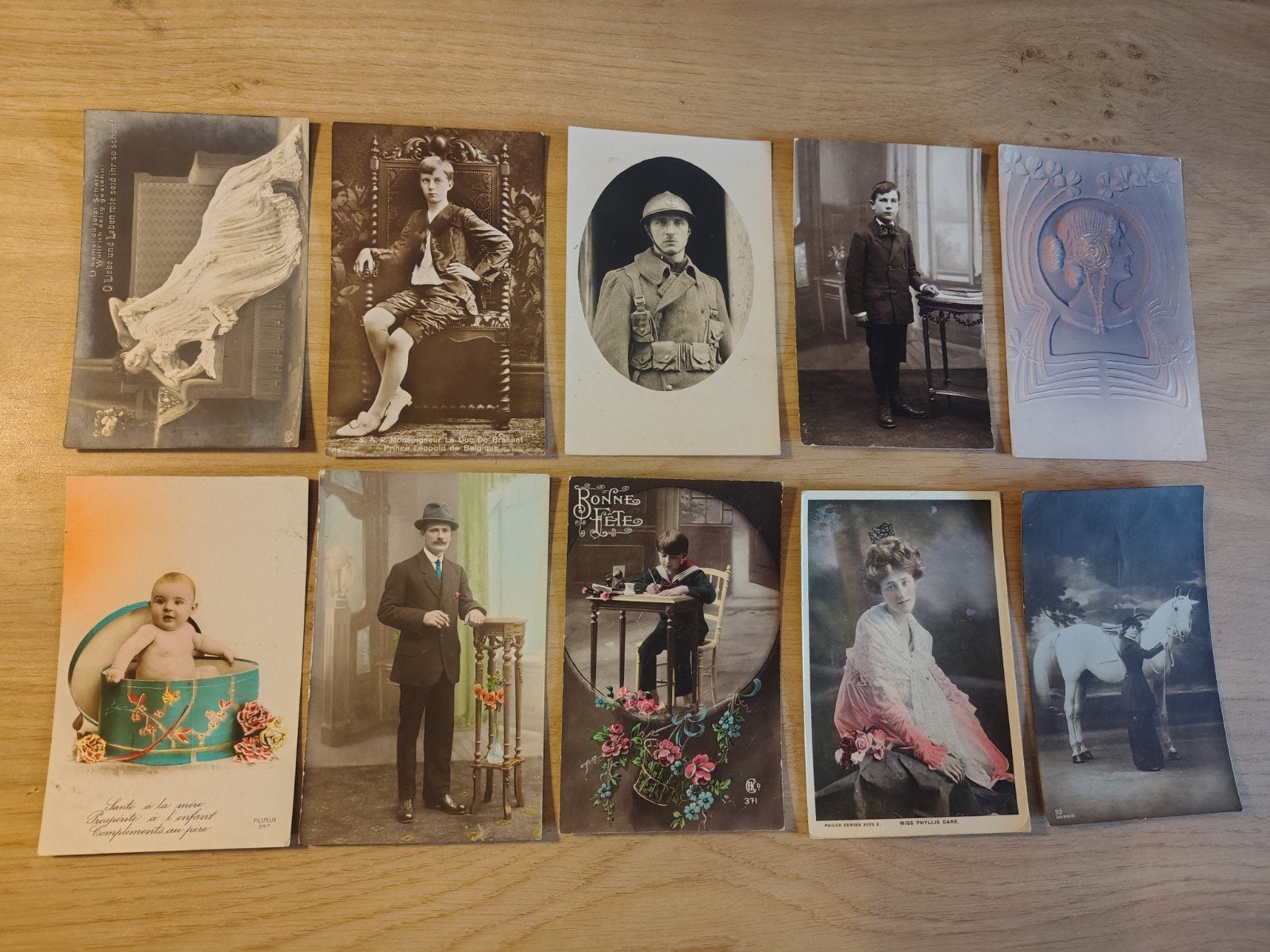 Lot de 10 cartes postales thématiques (37), Collections, Enlèvement ou Envoi