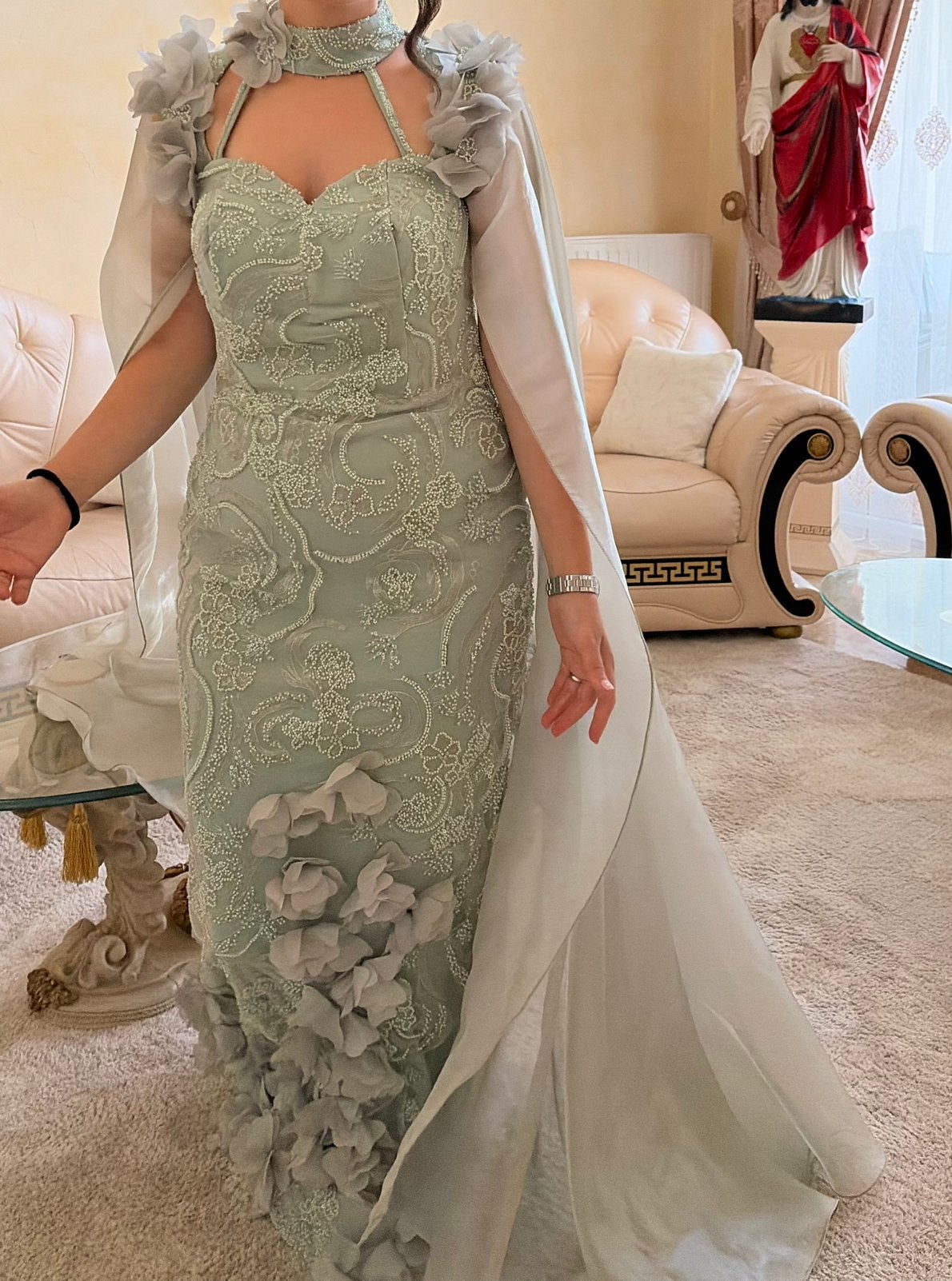 Robe de soiree, Kleding | Dames, Trouwkleding en Trouwaccessoires, Ophalen, Zo goed als nieuw