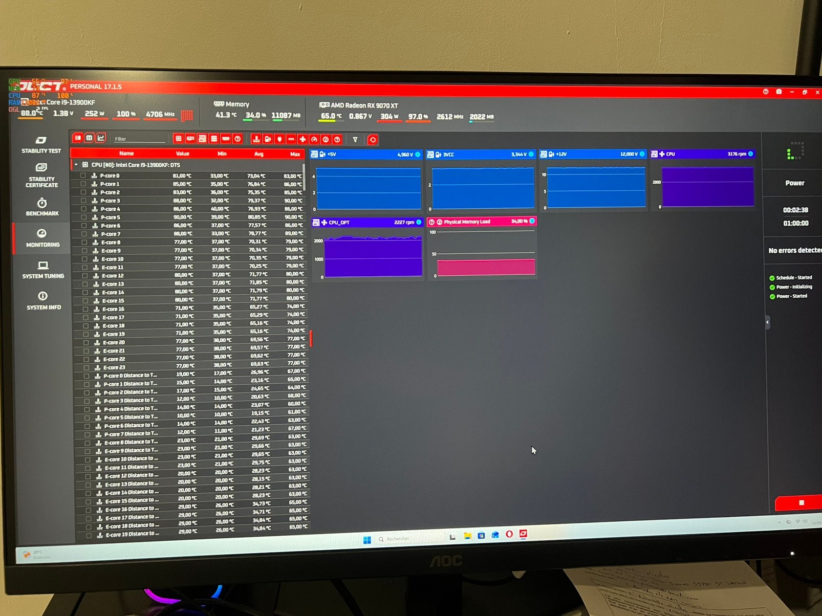 i9 gaming-pc, Computers en Software, Ophalen, 32 GB, Zo goed als nieuw, Gaming
