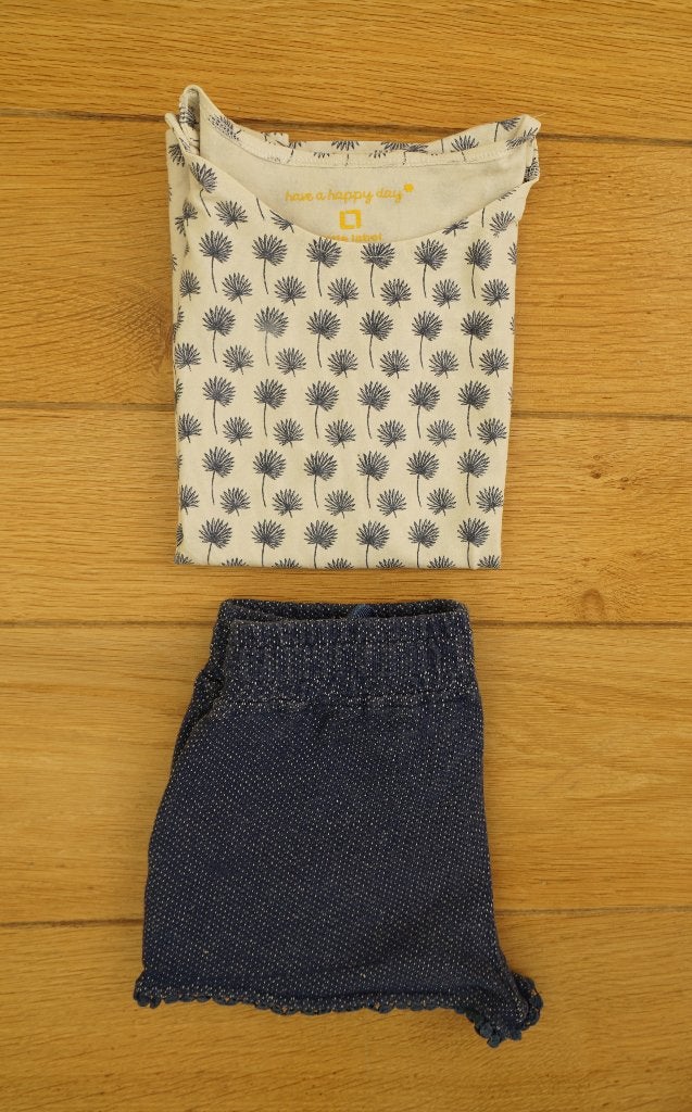 short en T-shirt Little Label, maat 110 - 116, Kinderen en Baby's, Kinderkleding | Maat 110, Broek, Little label, Gebruikt, Meisje