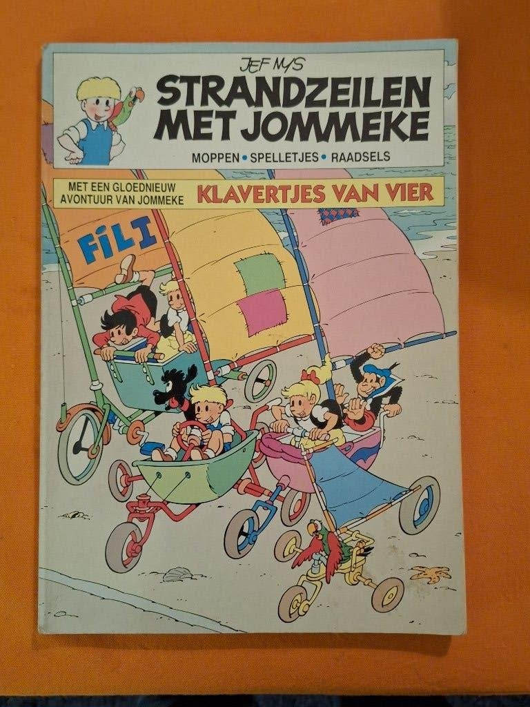 strandzeilen met Jommeke:  spelletjesboek, Eén stripboek, Ophalen of Verzenden, Gelezen