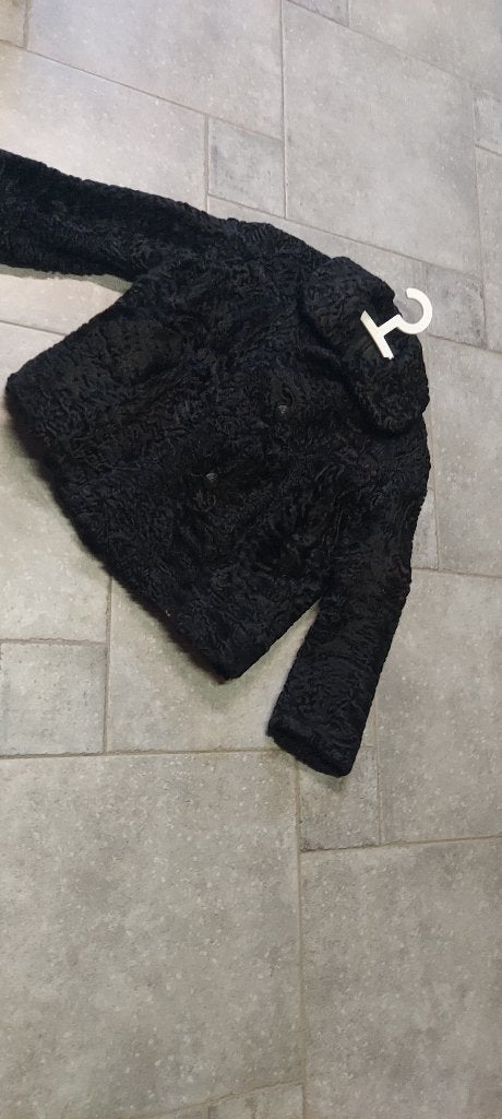 Veste femme en Astrakan, vintage, Kleding | Dames, Jassen | Winter, Zwart, Fourrures Paternoster, Gedragen, Ophalen
