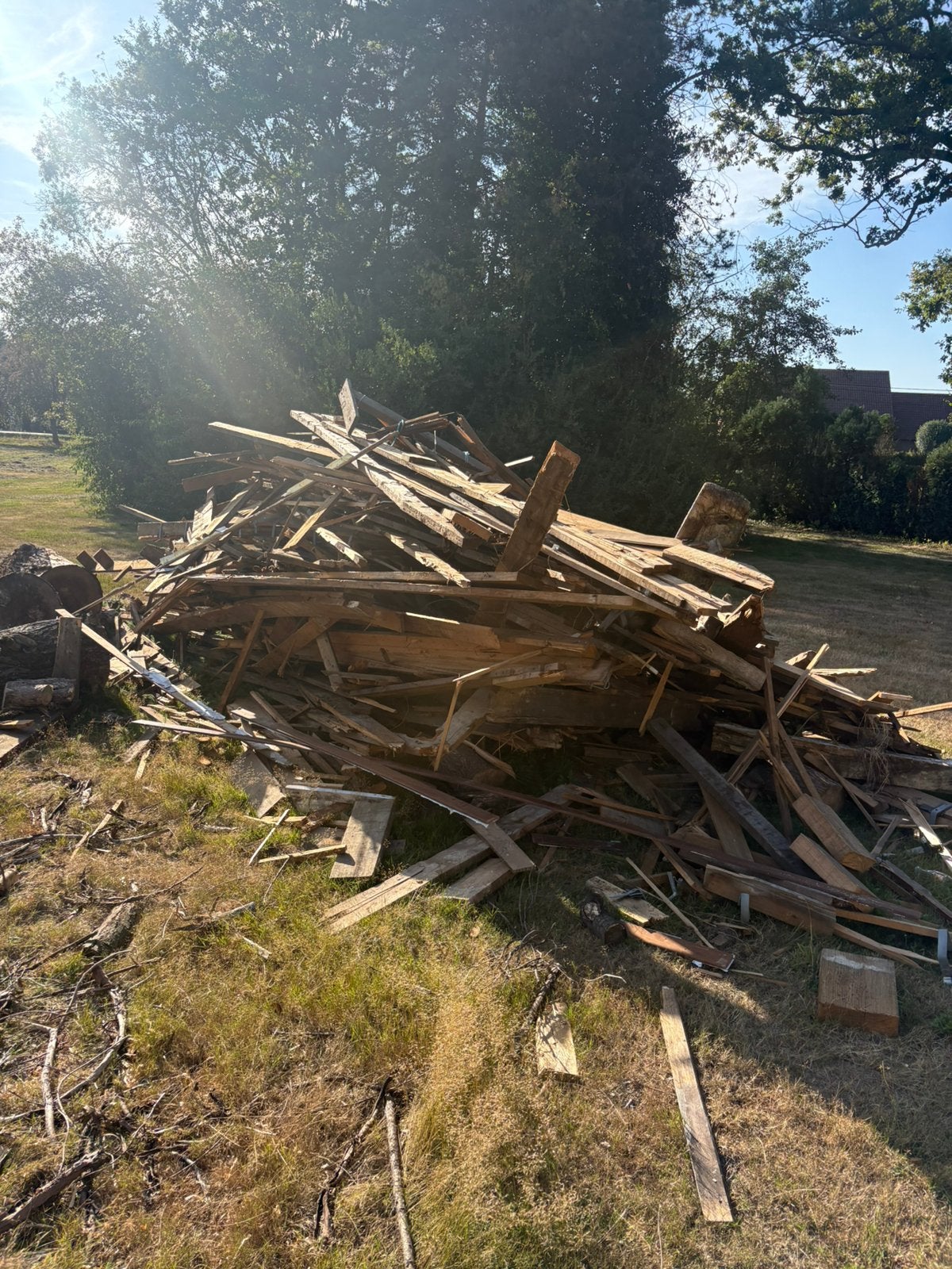 Gratis brandhout, Enlèvement