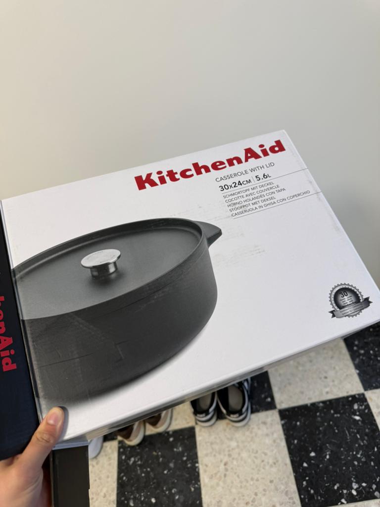 Poêle en Fonte Kitchenaid, Huis en Inrichting, Keuken | Potten en Pannen, Ophalen, Zo goed als nieuw, Gietijzer