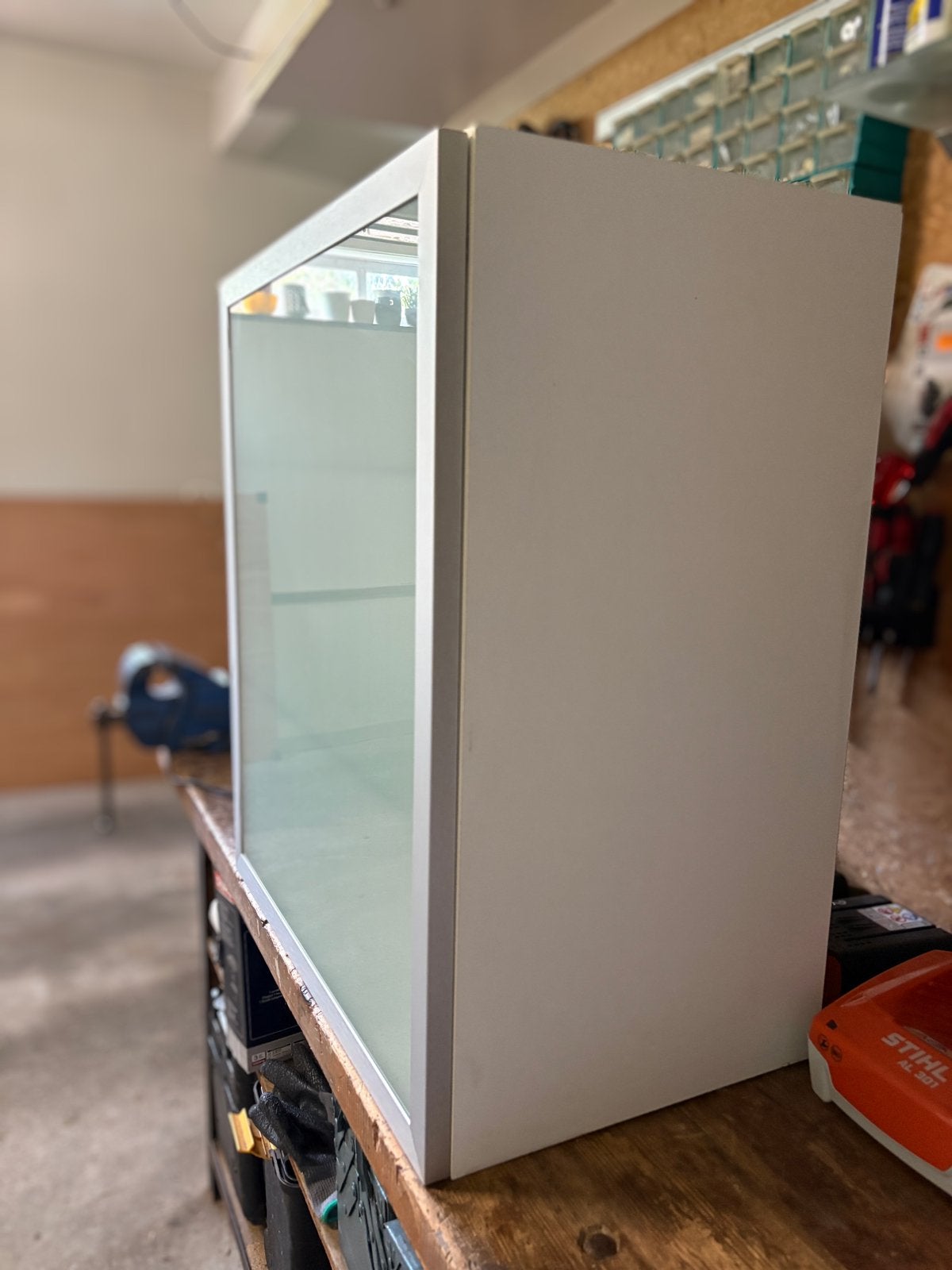 (Hang-)kastje v badkamer/keuken. Afm H70/B60/D38, Ophalen