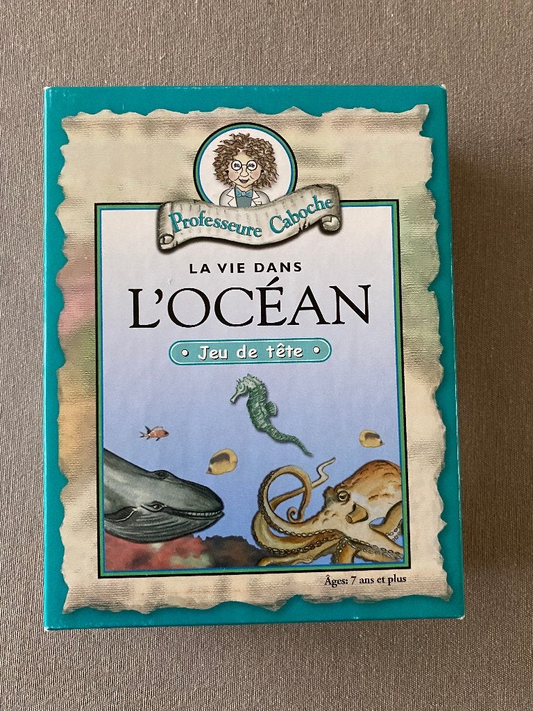 Jeu Professeure Caboche L'océan, Hobby & Loisirs créatifs, Trois ou quatre joueurs, Enlèvement ou Envoi, Neuf