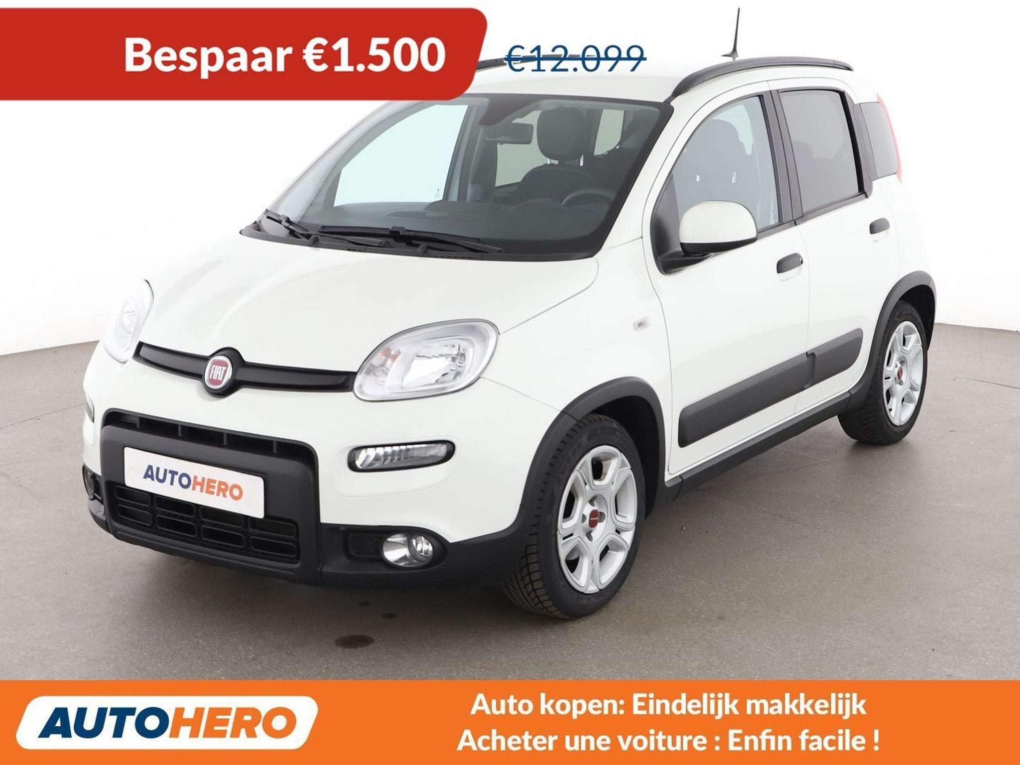 Fiat Panda 1.0 Mild-Hybrid Cross (bj 2023), Auto's, Voorwielaandrijving, Gebruikt, Zwart, Panda