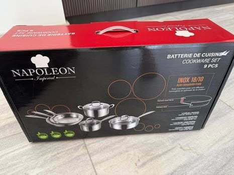 Batterie de cuisine Napoléon Impérial – 9 pièces – NEUVE, Neuf, Verre, Enlèvement, Casserole