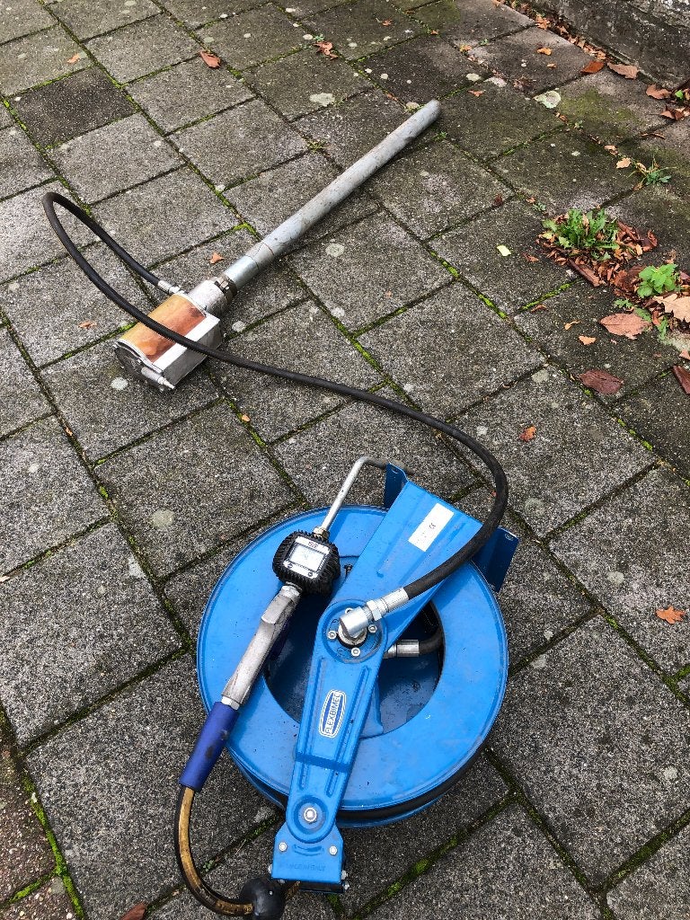 Alemite ram pump 9968+Flexbimec 9092 -Automatische haspel, Ophalen, Gebruikt