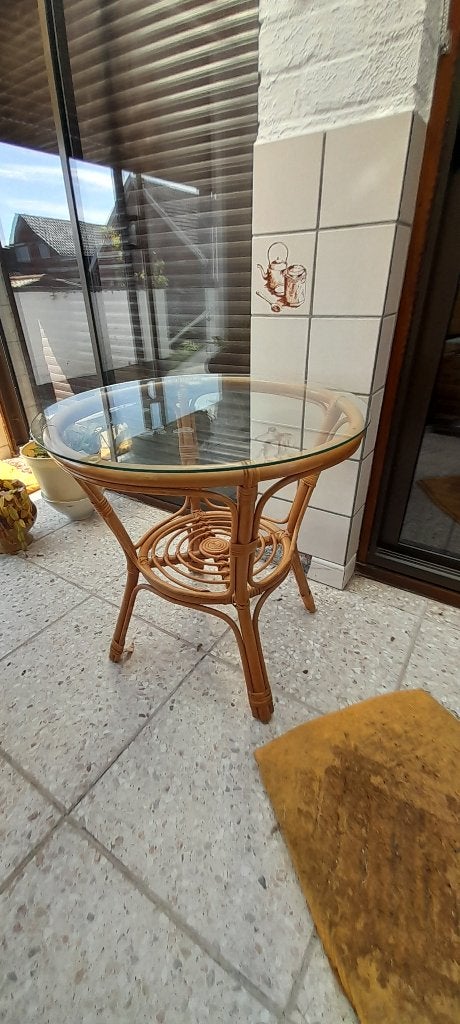Petite table en bambou, Ophalen