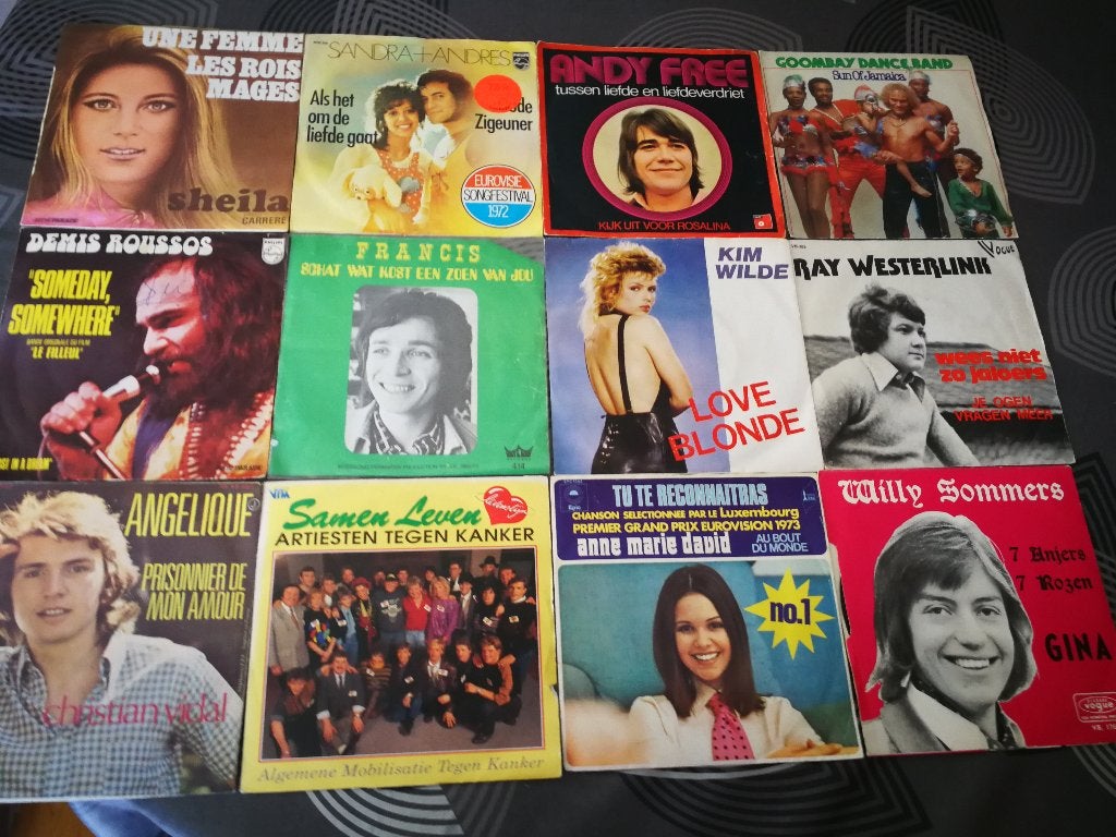 lot 63 singles verschillende genres, Ophalen, Gebruikt, 7 inch