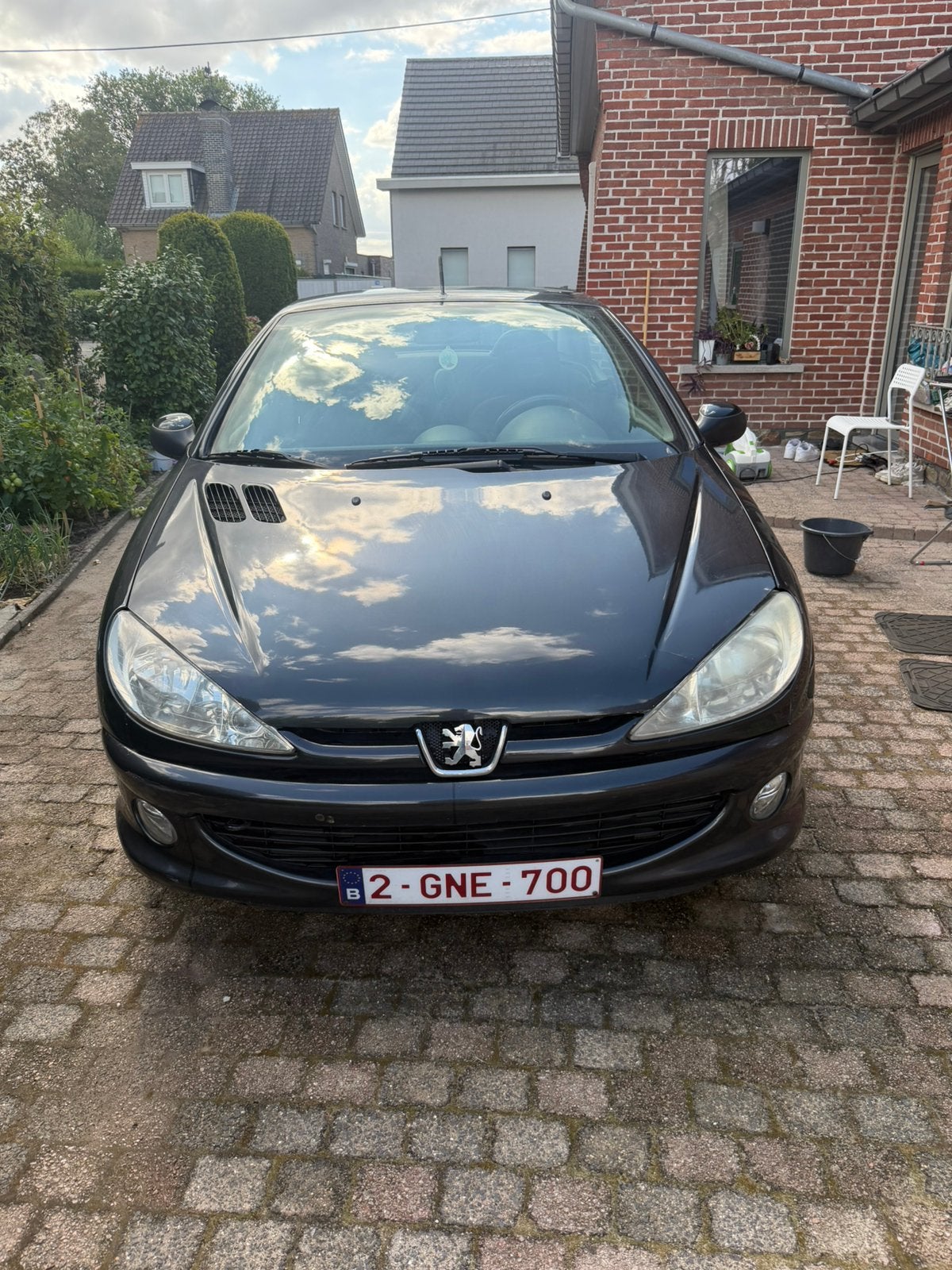 Peugeot 206 CC Cabrio (2003) – 1.6 Benzine, Auto's, Peugeot, Cabriolet, Zwart, Particulier, Achteruitrijcamera