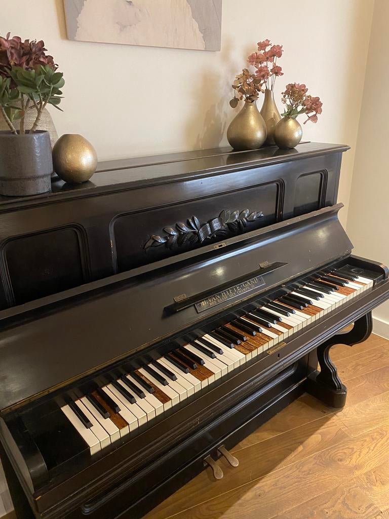 Piano, Muziek en Instrumenten, Ophalen, Gebruikt, Zwart, Piano