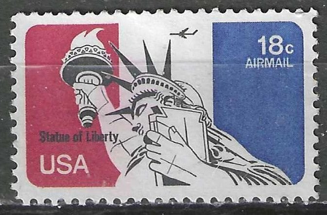 États-Unis 1974 - Yvert 82PA - Statue de la Libeté - 1 (ST), Timbres & Monnaies, Envoi, Affranchi