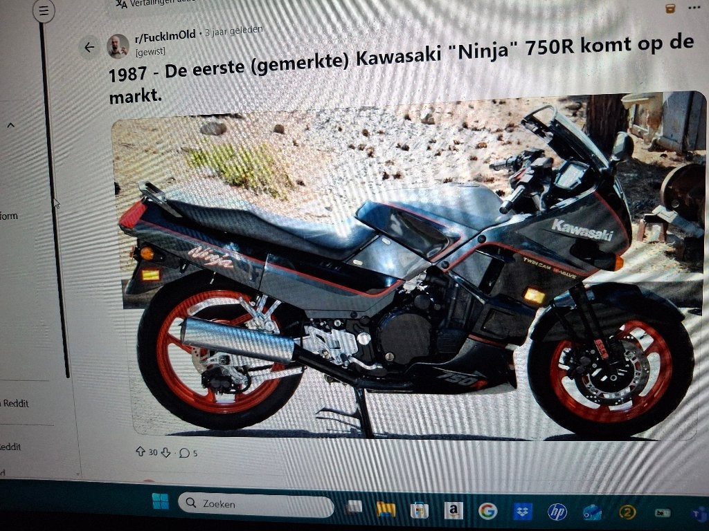 prachtige oldtimer moto kawazaki 750R NINJA EERSTE EIGENAAR, Motoren, Motoren | Oldtimers, 750 cc, Super Sport, 4 cilinders, Nieuw