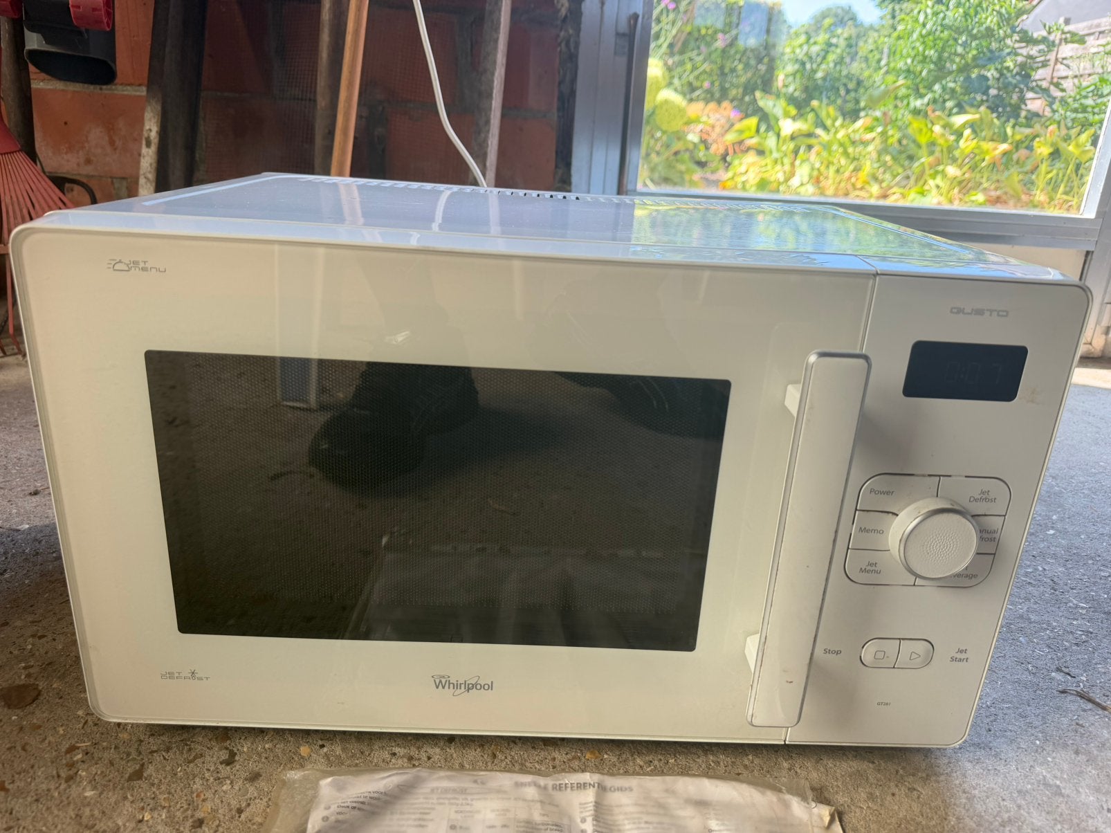 Combi microgolf oven Whirlpool, Ophalen of Verzenden, Zo goed als nieuw, Oven