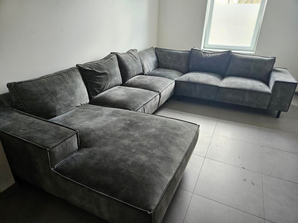 Moderne grote XXL hoekzetel, Maison & Meubles, Canapés | Coins salons complets, Enlèvement