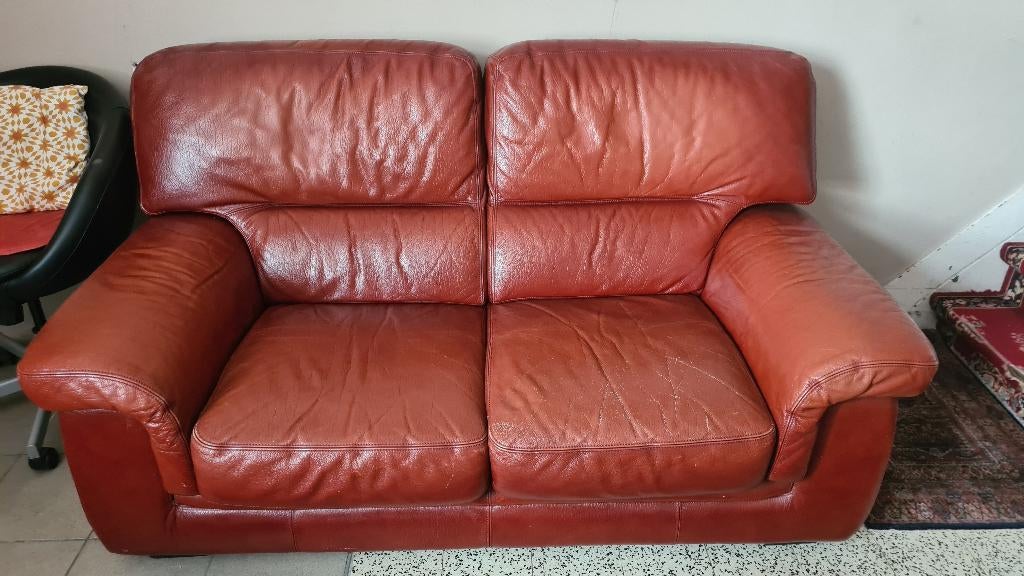 Siège en cuir, Maison & Meubles, Quatre personnes ou plus, Banc droit, Enlèvement, Utilisé
