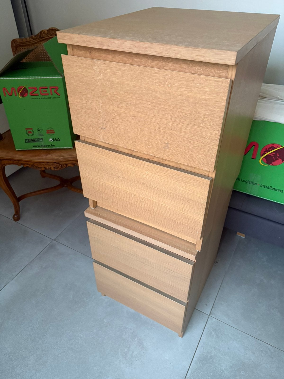 Table de nuit, Maison & Meubles, Chambre à coucher | Tables de chevet, Enlèvement, Utilisé, Bois