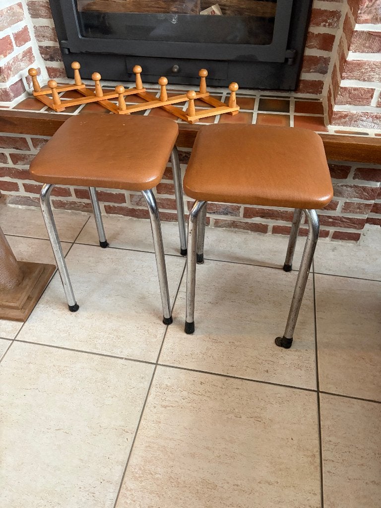 chaises vintage, Enlèvement, Comme neuf, Deux