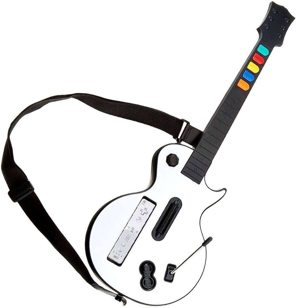 Wii Gitaar Wit Les Paul €64,99 | GameshopX nl, Muziek, Ophalen of Verzenden, Zo goed als nieuw, 3 spelers of meer