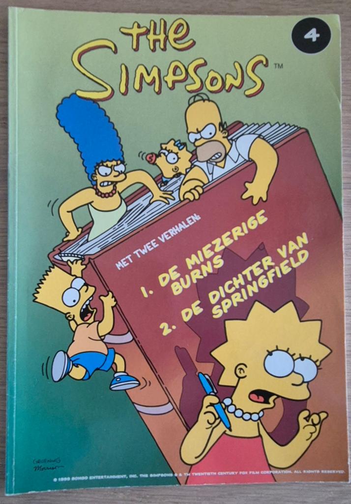 Stri The Simp - De miezerige Bums/De dichter van Springfield, Ophalen, M. Groening
