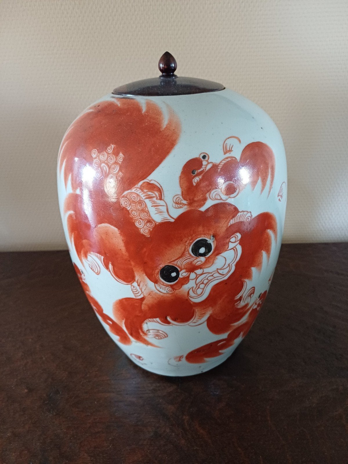 Chinese Republiek porselein gemberpot, Antiek en Kunst, Ophalen, Geschilderd