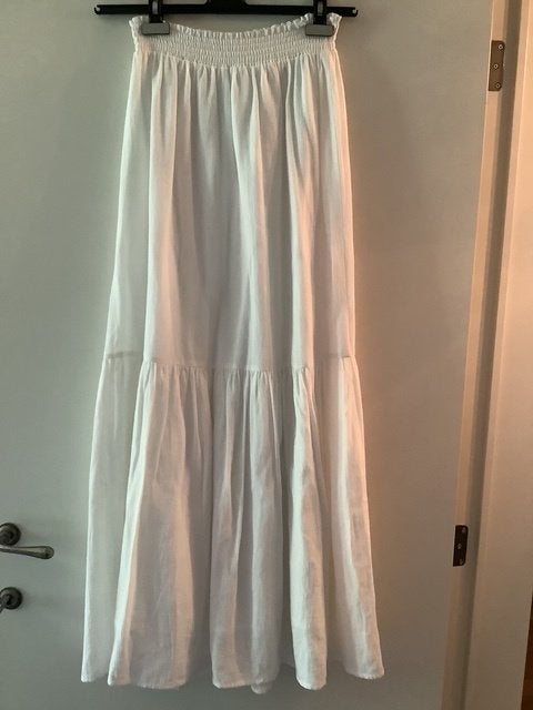 TERRE BLEUE lange witte rok als nieuw - M/L, Ophalen of Verzenden, Zo goed als nieuw