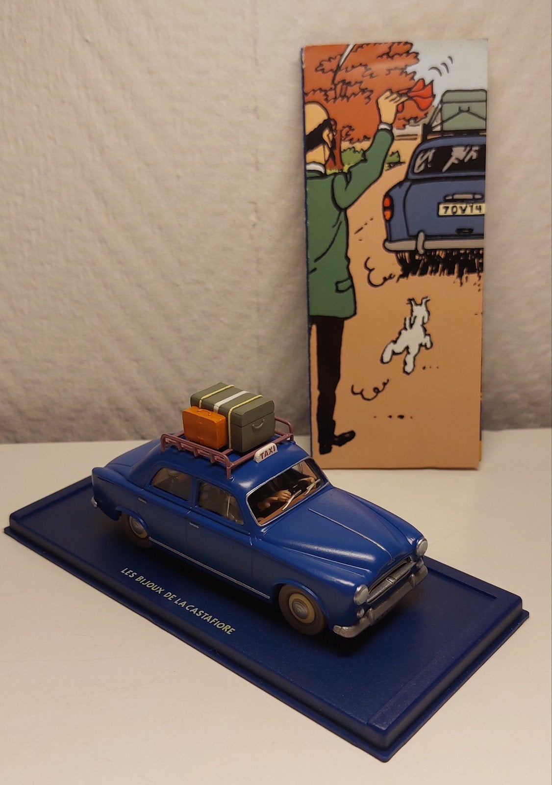 KUIFJE Atlas auto 1/43 'De taxi van Moulinsart 1960', Ophalen of Verzenden, Kuifje, Zo goed als nieuw, Beeldje of Figuurtje