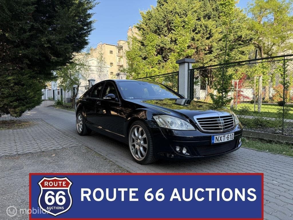 Mercedes-Benz S 500 Brabus 6.1 | 2008 | Route 66 Auctions, Gebruikt, Zwart, Bedrijf, Handgeschakeld