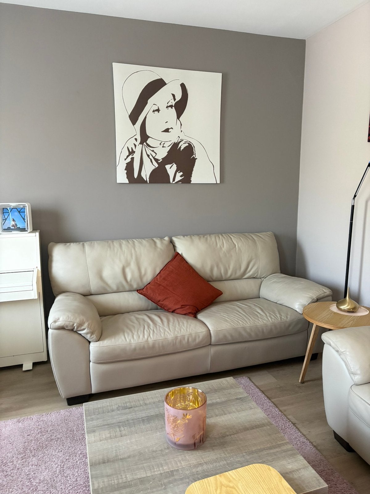 Lederen salon, 250 à 300 cm, Moins de 75 cm, Banc d'angle, Quatre personnes ou plus