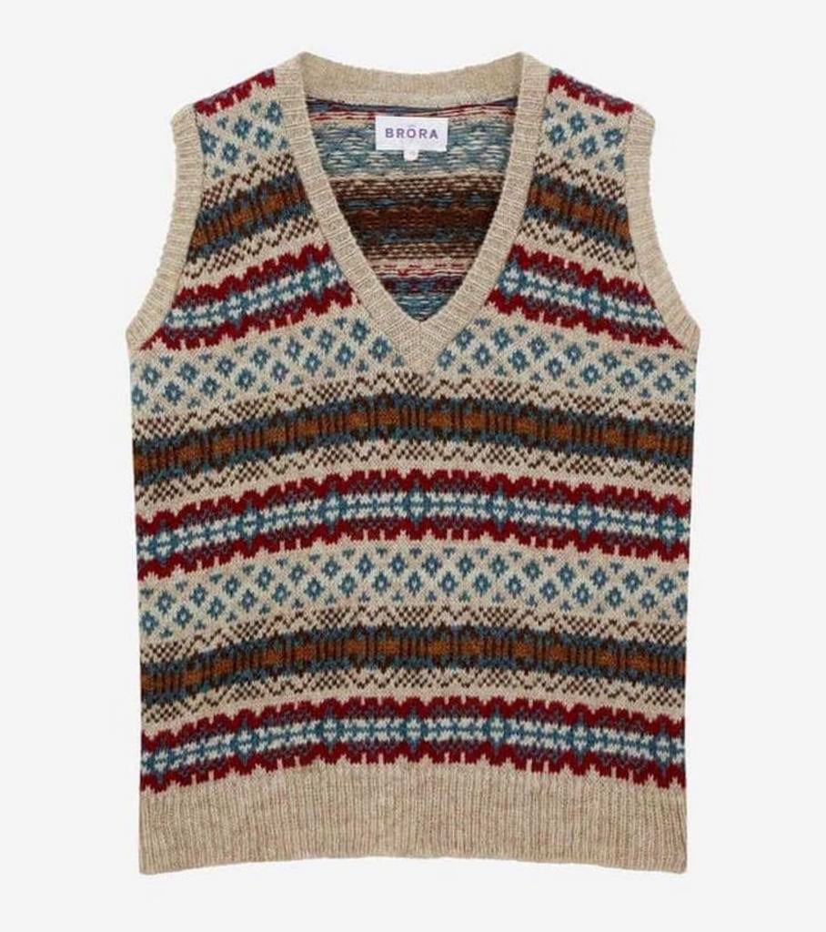 BRORA Fair Isle wollen spencer dames 36-S tanktop van wol, Kleding | Dames, Ophalen of Verzenden, Zo goed als nieuw, Maat 36 (S)