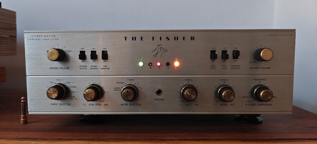The Fisher x 202 b, Audio, Tv en Foto, Buizenversterker, Ophalen, Versterker