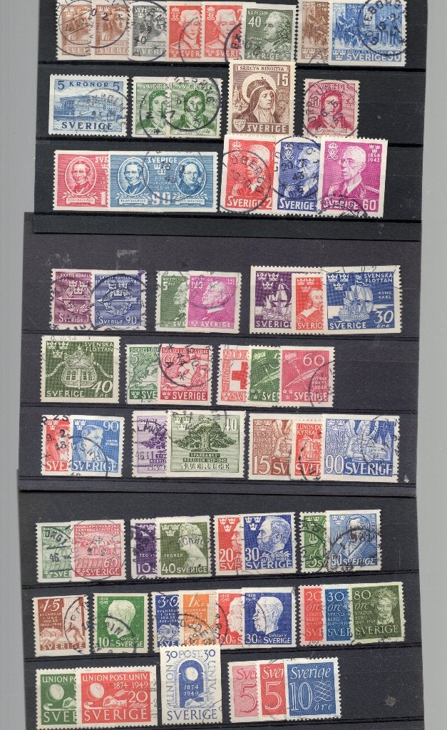 Belle collection suédoise, Envoi, Suède, Affranchi