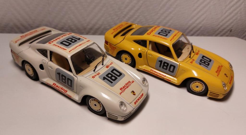 Porsche 959 racing 2x échelle 1/24 de la marque Burago, Enlèvement ou Envoi, Burago