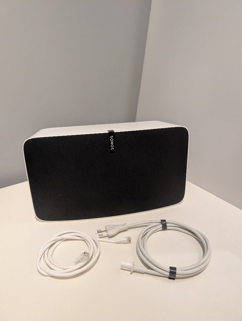 Sonos Play:5 Gen 2 Blanche - État Neuf - Enceinte WiFi, TV, Hi-fi & Vidéo, Entrée AUX, Enlèvement ou Envoi, Comme neuf, Enceinte intelligente