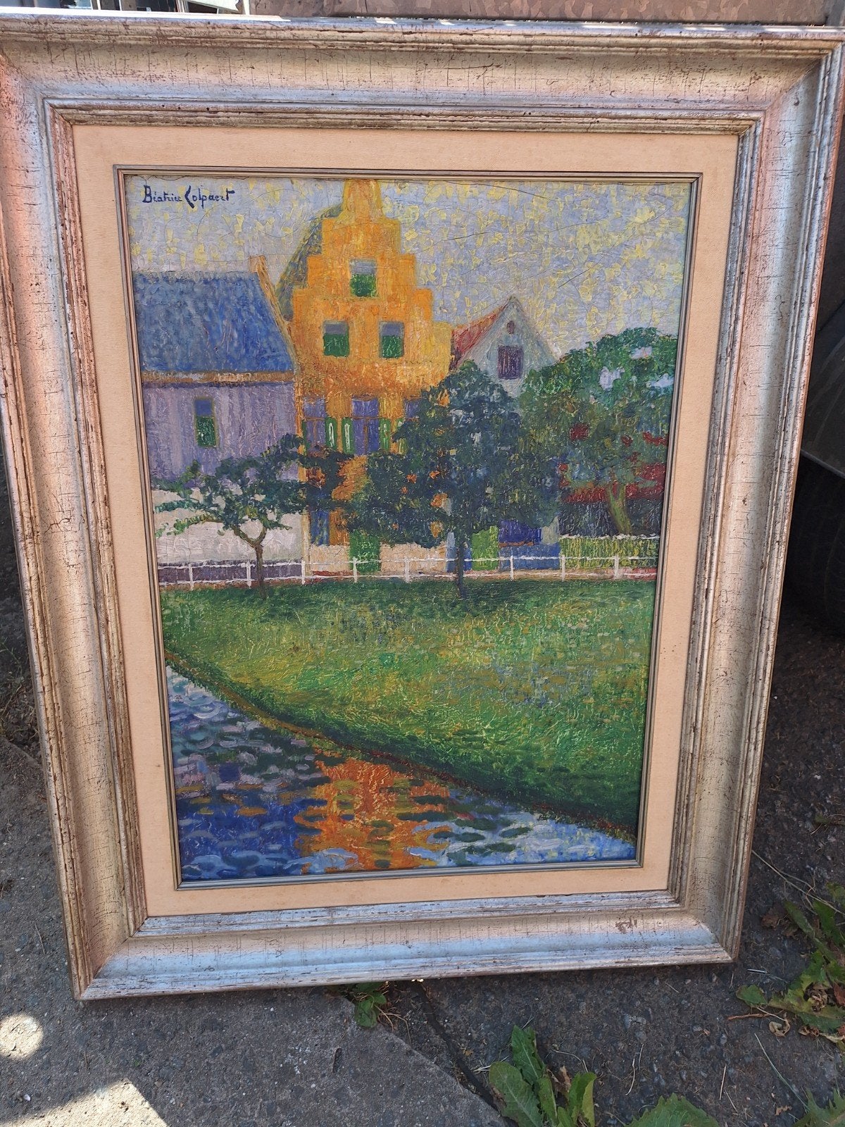 Schilderij beatrice colpaert, Ophalen