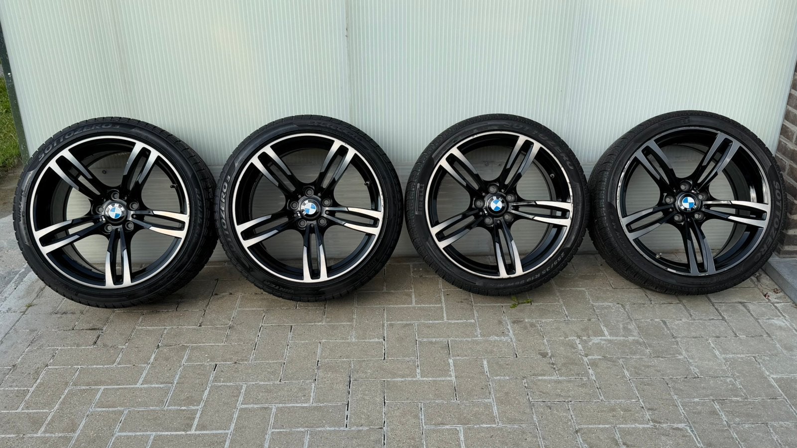 ORIGINELE BMW M437 19” Velgen + TPMS + 10 Banden, Auto-onderdelen, Banden en Velgen, Gebruikt, Band(en), Personenwagen, Zomerbanden