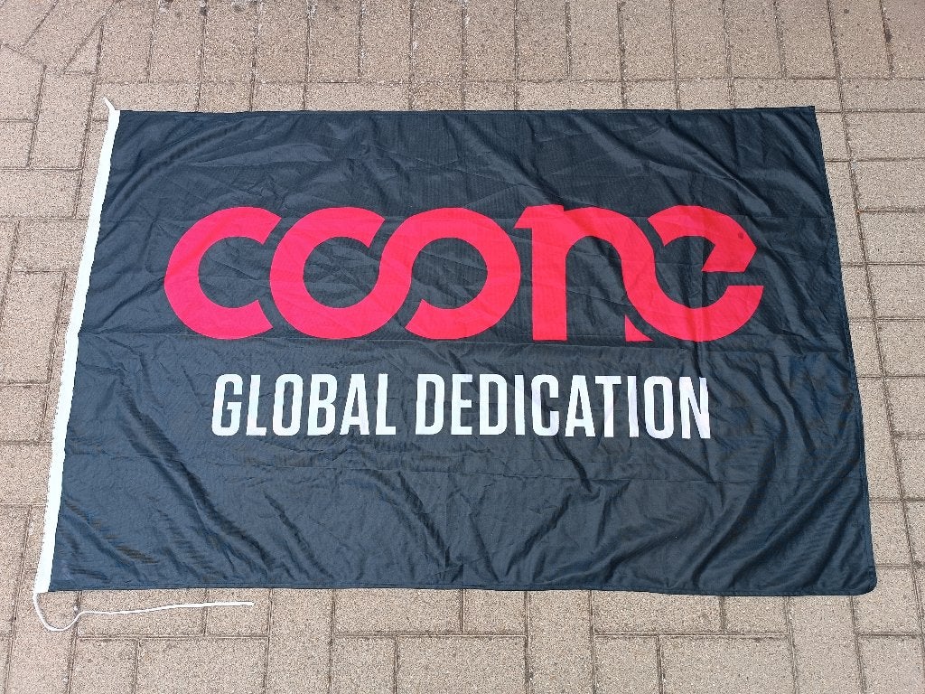 DJ Coone - Vlag Global Dedication - Coone - Hardstyle, Ophalen of Verzenden, Gebruikt, Gebruiksvoorwerp