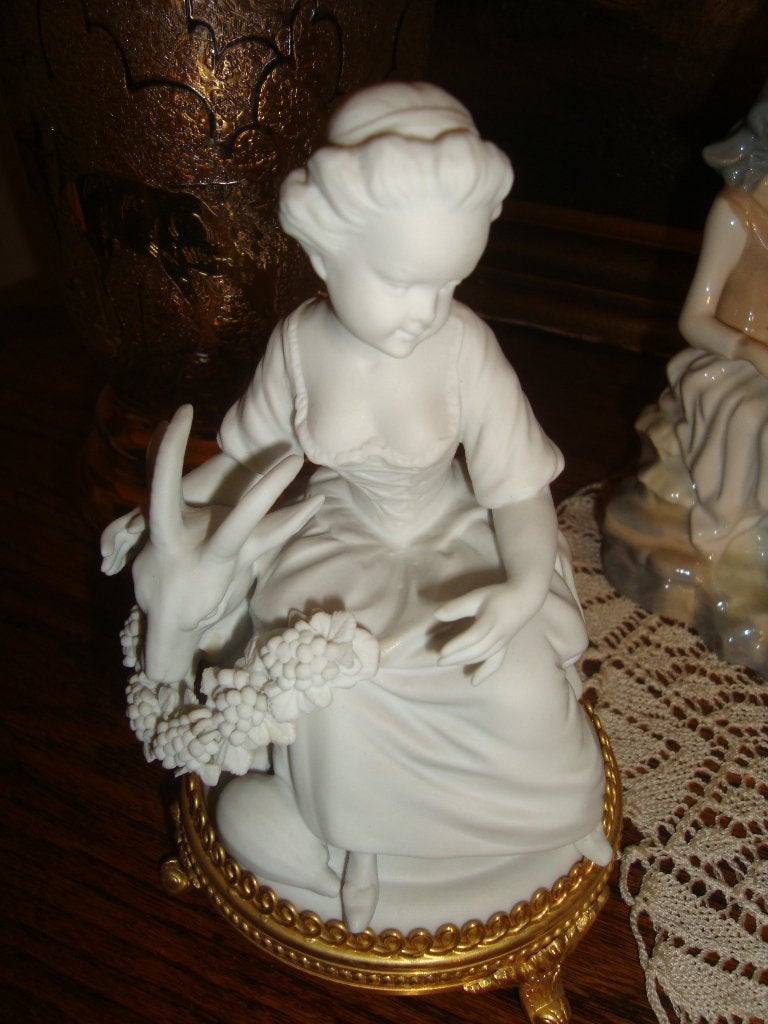 Statue en biscuit. Unterweißbach., Enlèvement