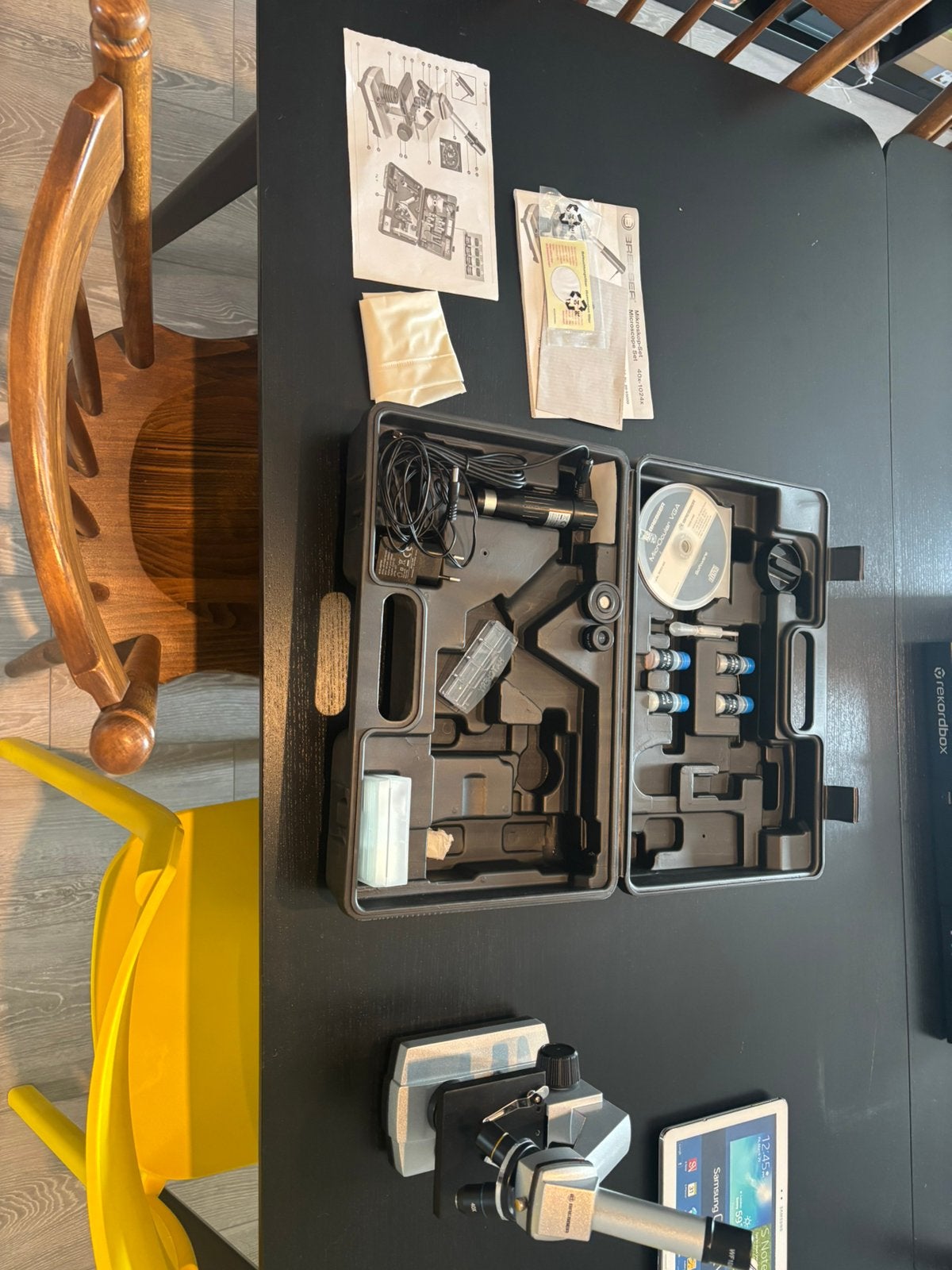 Microscoop set, Audio, Tv en Foto, Optische apparatuur | Microscopen, Ophalen, Zo goed als nieuw