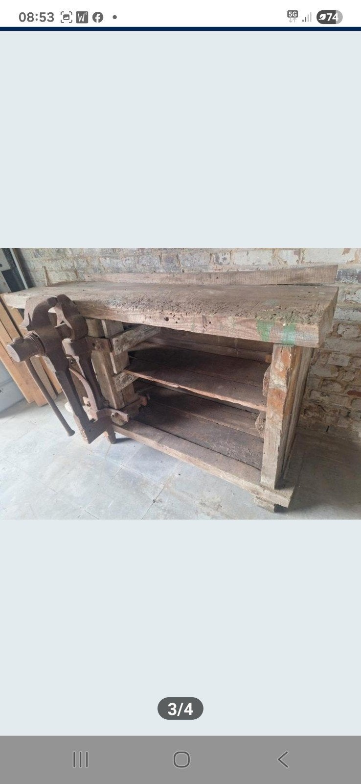 Houten werkbank, Doe-het-zelf en Bouw, Ophalen