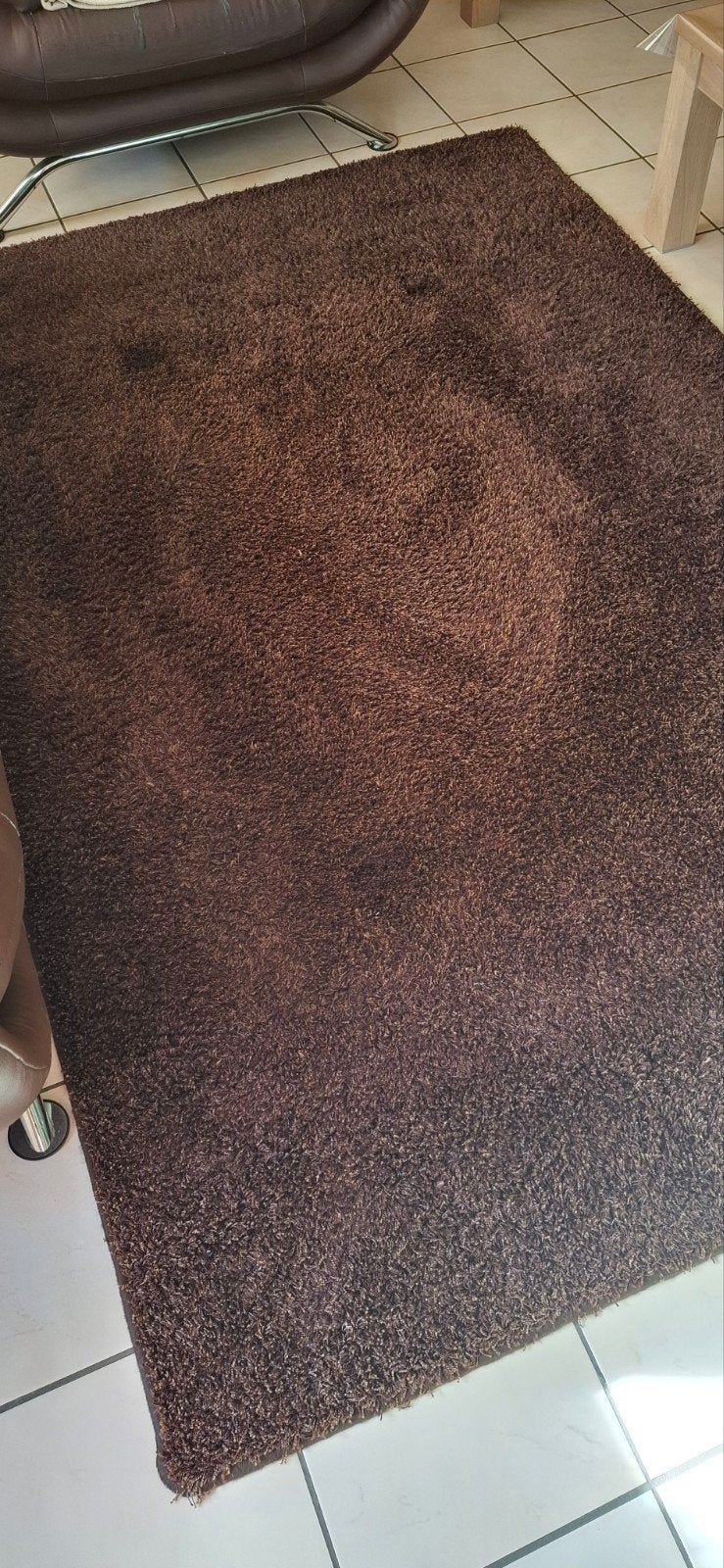 Bruin vloerkleed, Huis en Inrichting, Ophalen, Gebruikt, Bruin, 150 tot 200 cm