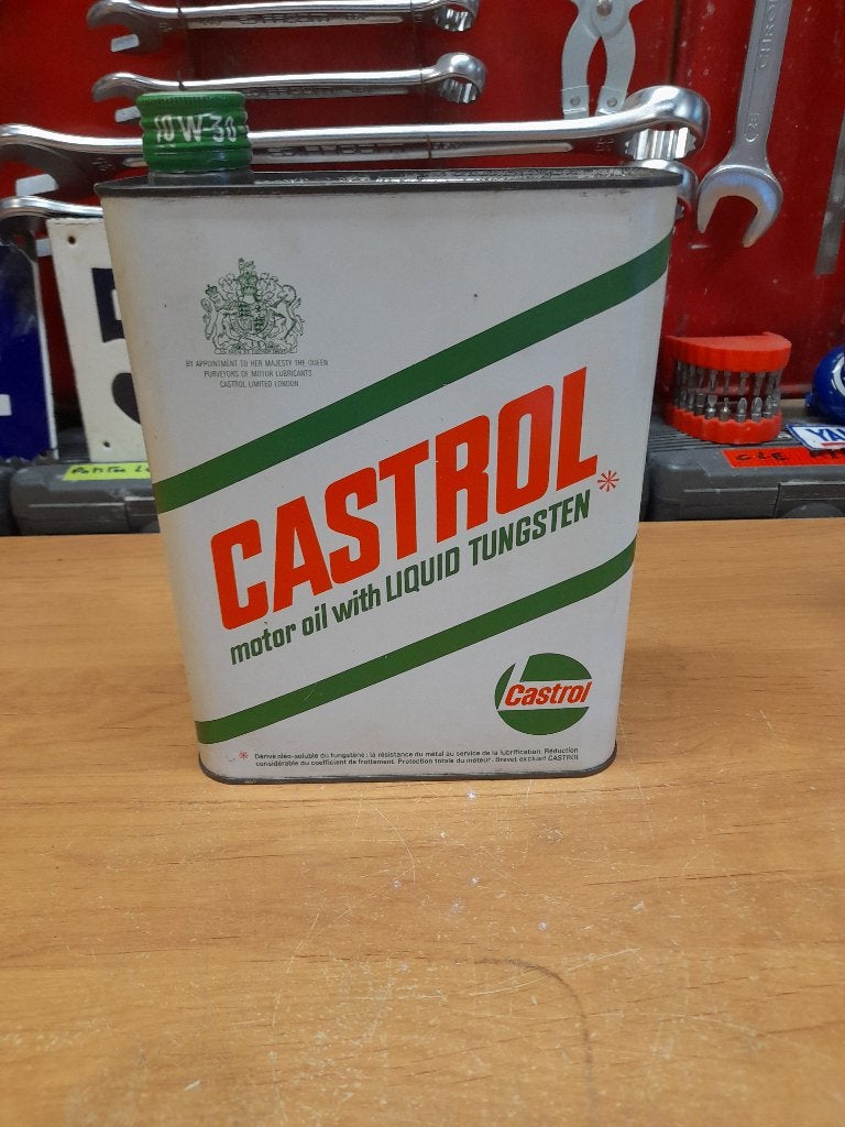 oud leeg blikje met vloeibare wolfraamolie van Castrol, Verzenden, Gebruikt, Overige typen