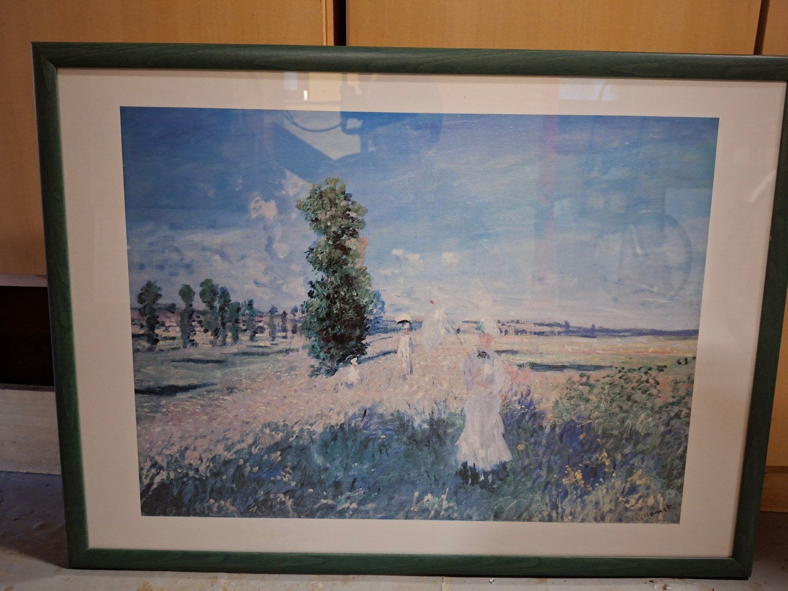 Affiche "En promenade près d'Argenteuil"de Claude Monet, 50 – 75, Comme neuf, 50 à 75 cm, Enlèvement