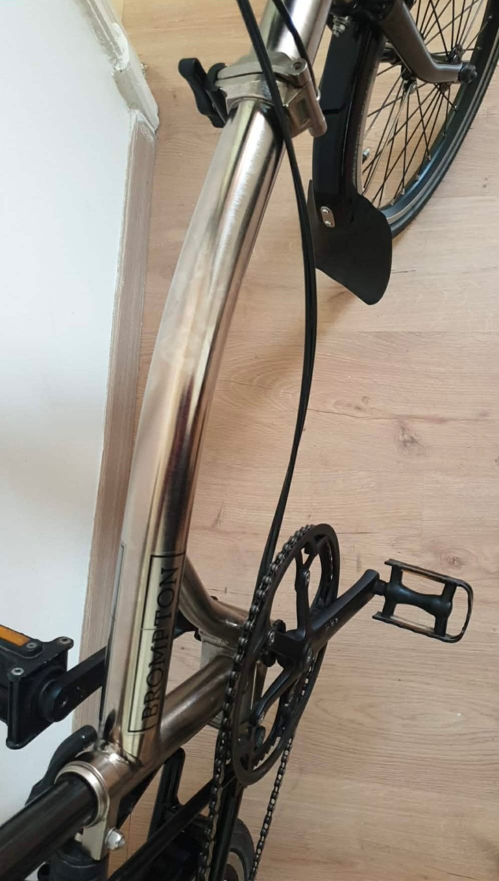Brompton nickel vélo pliable, Enlèvement, Comme neuf, Brompton