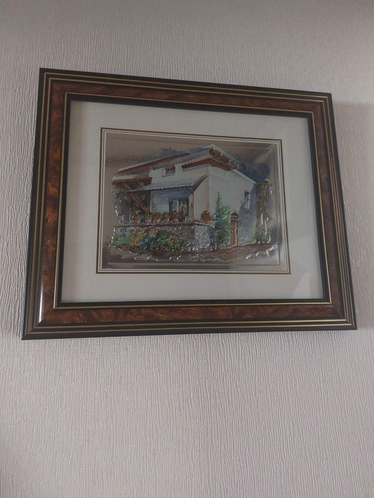 Schilderij met huis (3), Ophalen, Klassiek, Overige onderwerpen