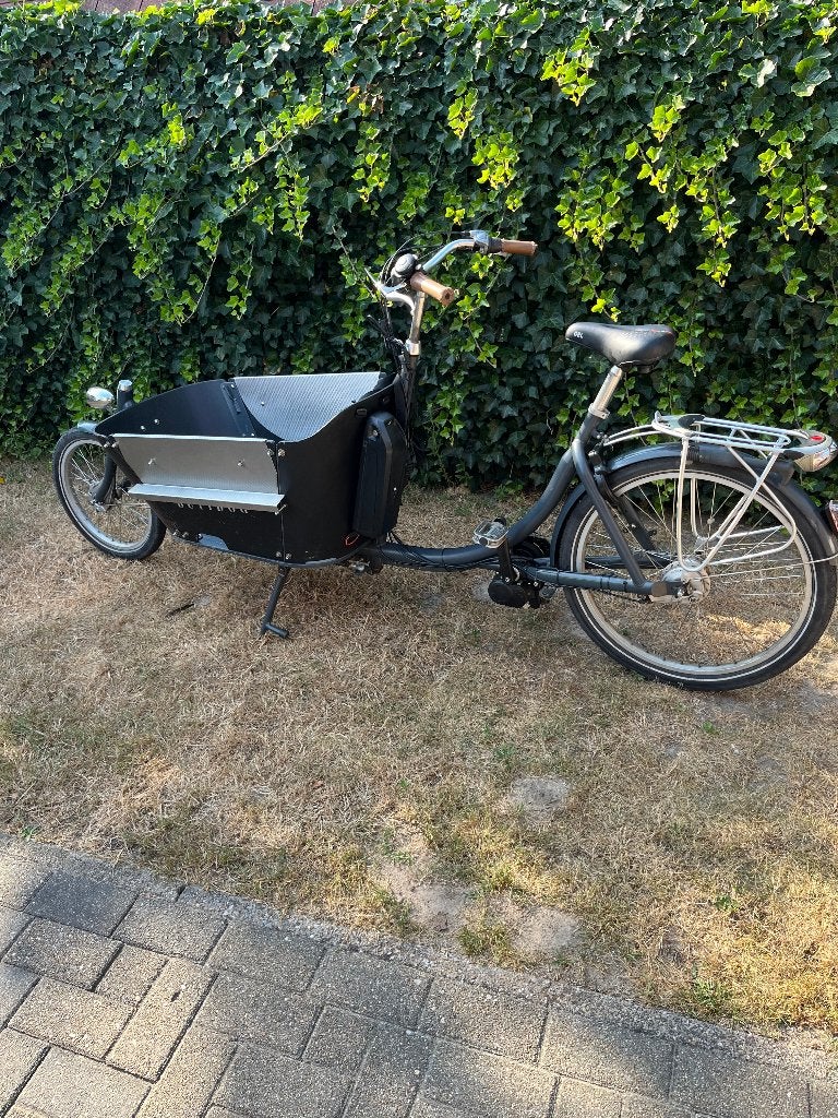 bakfiets elektrisch, Gebruikt, Huif, 2 kinderen, Trommelrem