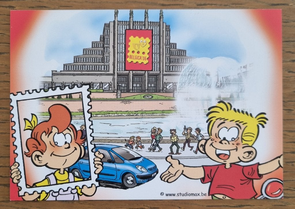 Briefkaart ** Groetjes van op de Boekenbeurs Belgica €0,46, Postzegels en Munten, Verzenden, Briefkaart